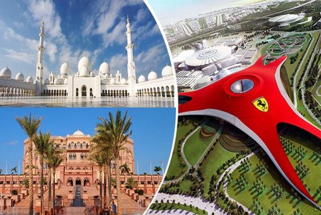 Abu Dhabi Grand Mosque + Ferrari World Combo