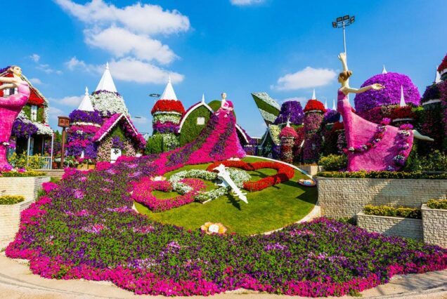 Dubai Miracle Garden&Global Village-Private Transfer-Entry Ticket