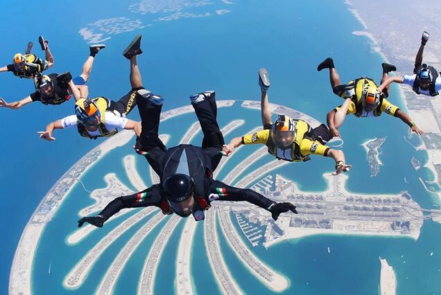 Skydiving Over The Palm Jumeirah
