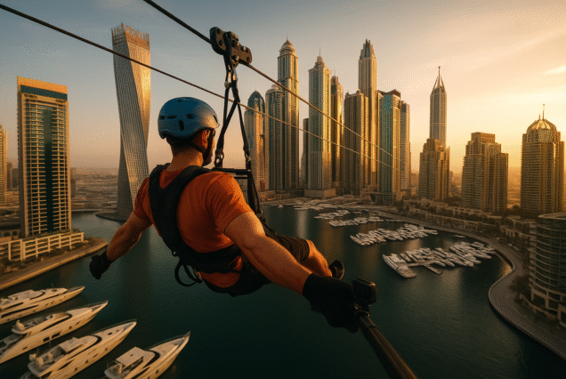 Zipline in Dubai Marina (XLine)