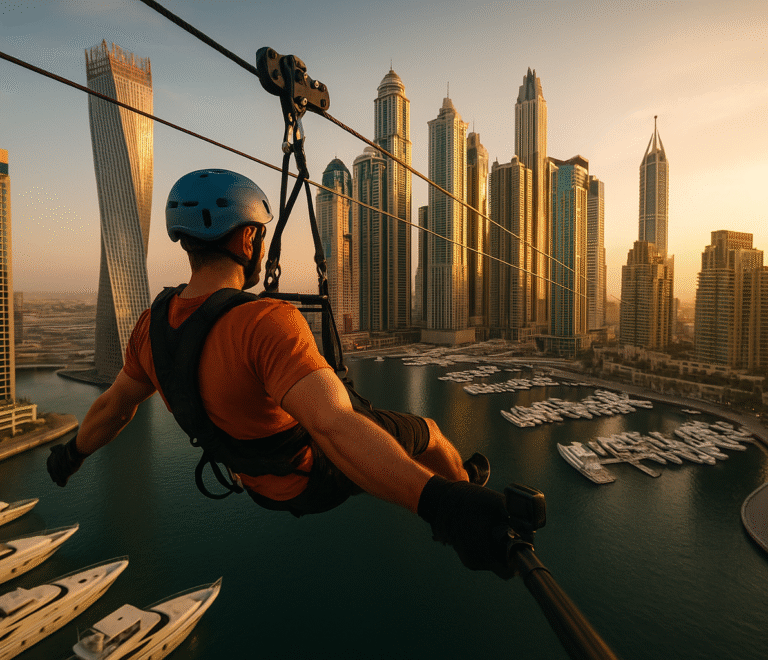 Zipline in Dubai Marina